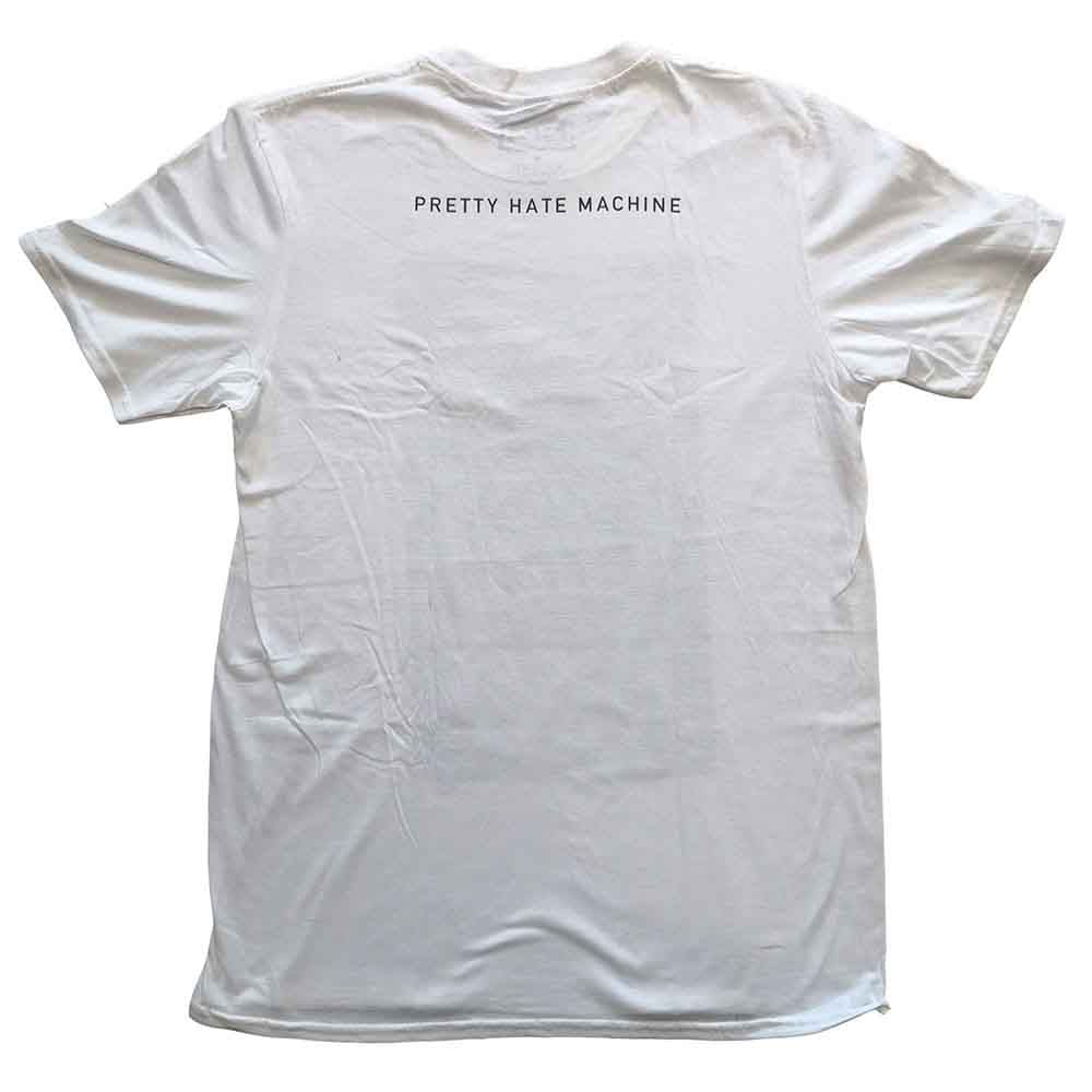 Nine Inch Nails Unisex T-Shirt: Pretty Hate Machine (White) (Back Print)