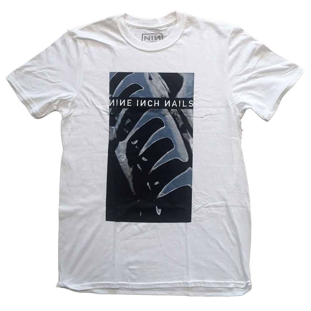 Nine Inch Nails Unisex T-Shirt: Pretty Hate Machine (White) (Back Print)