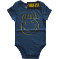 Nirvana Kids Baby Grow: Inverse Happy Face (Navy Blue)