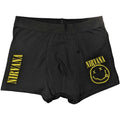 Nirvana Unisex Boxers: Yellow Smile (Black)