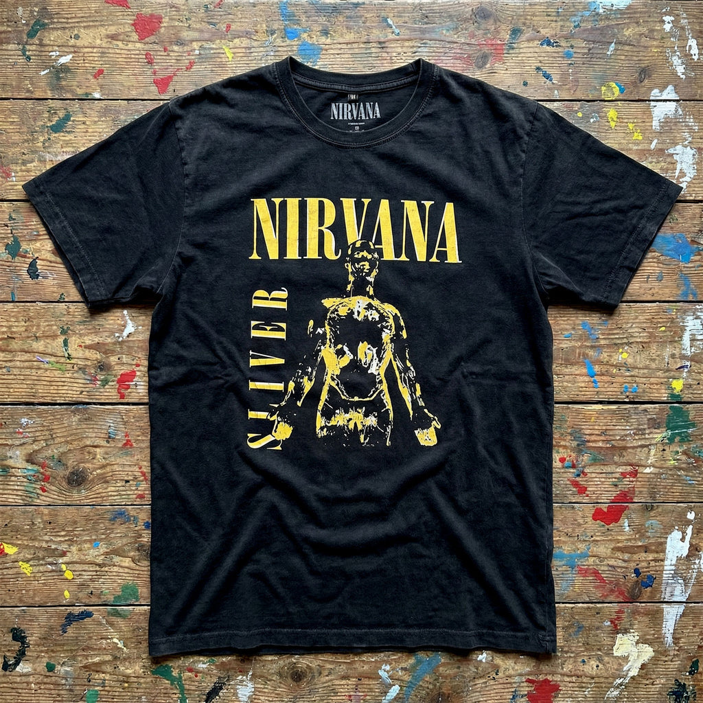Nirvana Unisex Premium Carbon T-Shirt: Sliver (Black)