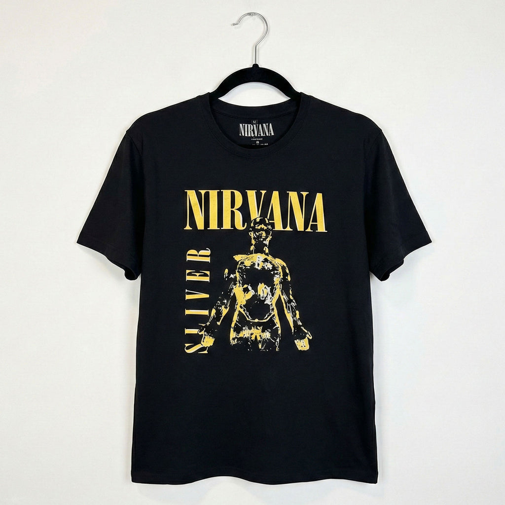Nirvana Unisex Premium Carbon T-Shirt: Sliver (Black)