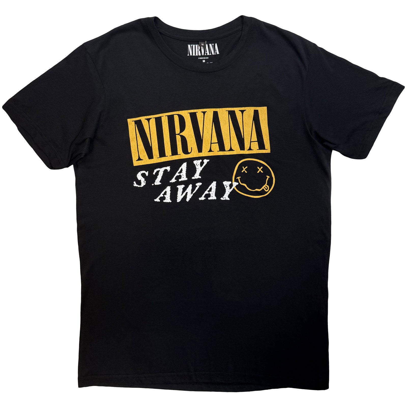 Nirvana Unisex Premium Carbon T-Shirt: Stay Away (Black) (Back Print)