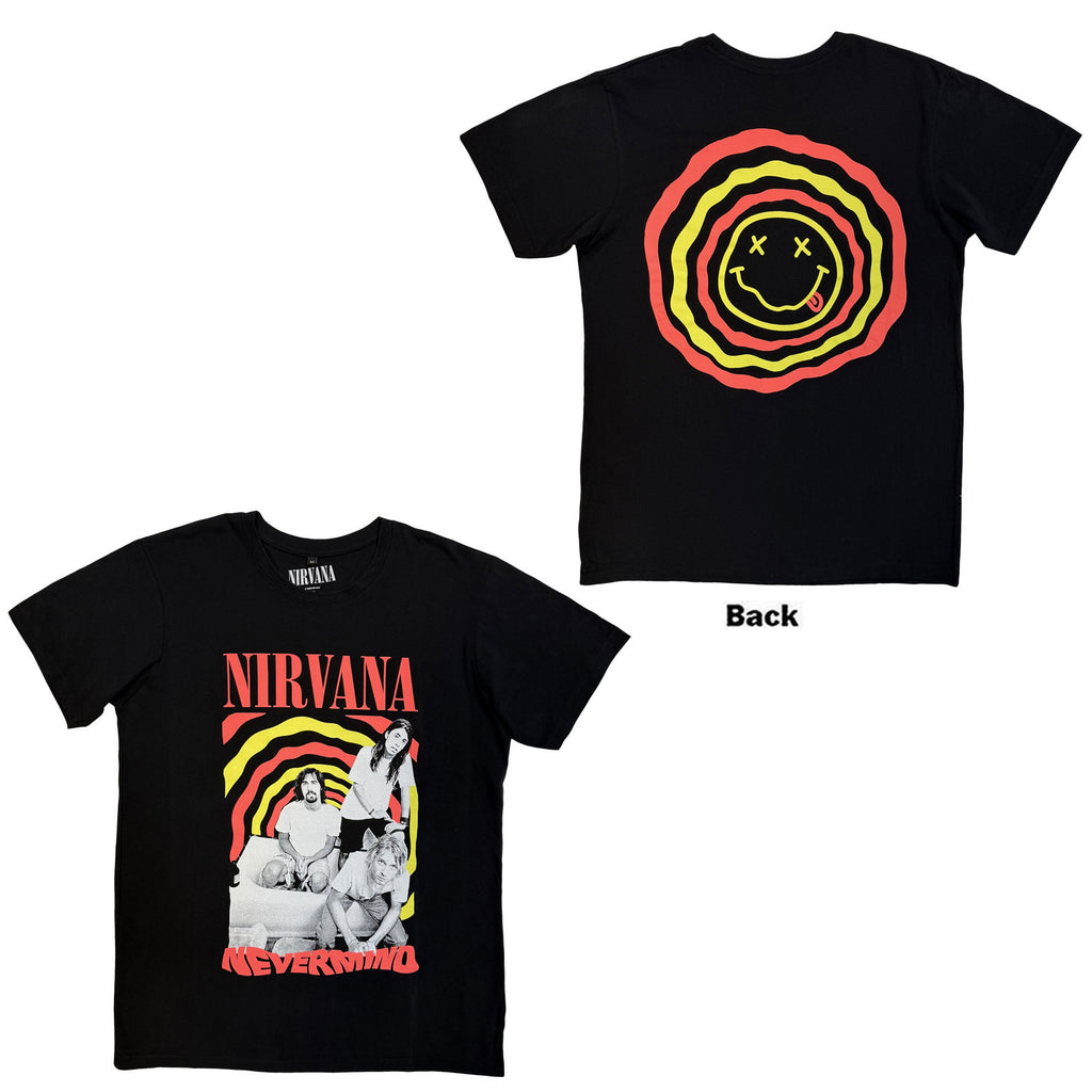 Nirvana Unisex Premium Carbon T-Shirt: Nevermind Bath Tub (Black) (Back Print)