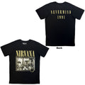 Nirvana Unisex Premium Carbon T-Shirt: Nevermind '91 Hotel Photo (Black) (Back Print)