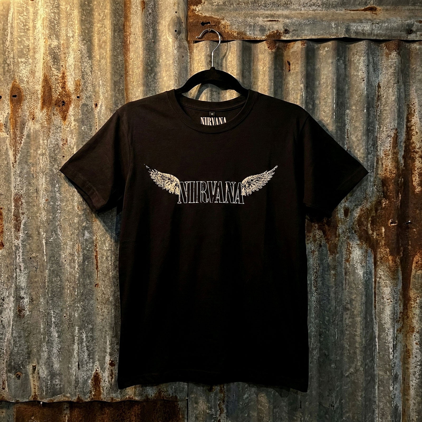 Nirvana Unisex Premium Carbon T-Shirt: In Utero Tracklist (Black) (Back Print)