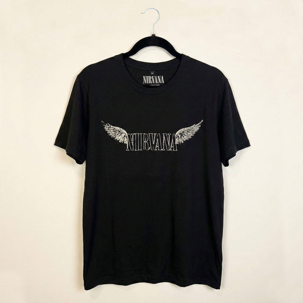 Nirvana Unisex Premium Carbon T-Shirt: In Utero Tracklist (Black) (Back Print)