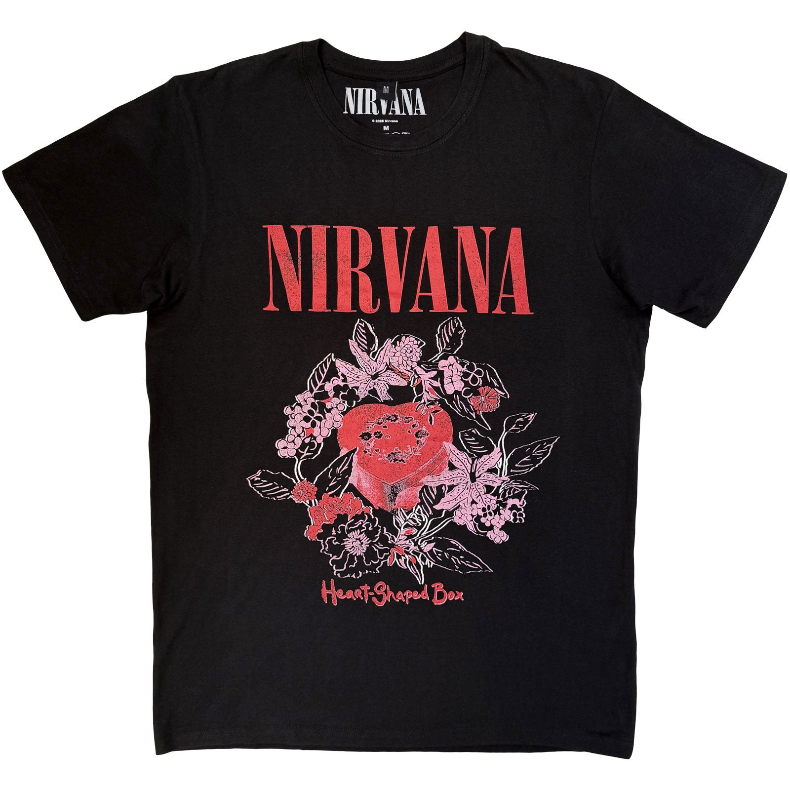 Nirvana Unisex Premium Carbon T-Shirt: Heart Shaped Box (Black)