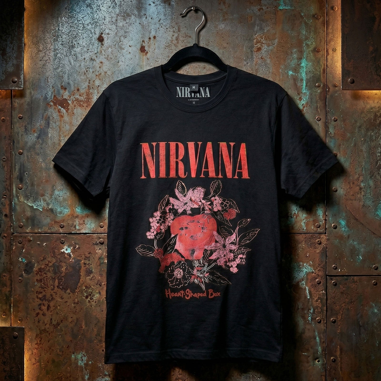 Nirvana Unisex Premium Carbon T-Shirt: Heart Shaped Box (Black)
