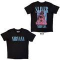 Nirvana Unisex Premium Carbon T-Shirt: Silver (Black) (Back Print)