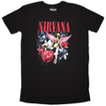 Nirvana Ladies T-Shirt Dress: In Utero Vintage Collage (Black)