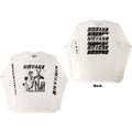 Nirvana Unisex Long Sleeve T-Shirt: Incesticide (White) (Back & Sleeve Print)