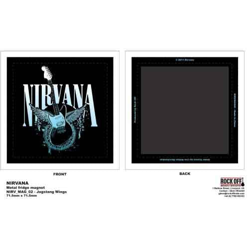 Nirvana Fridge Magnet: Jag-Stang Wings