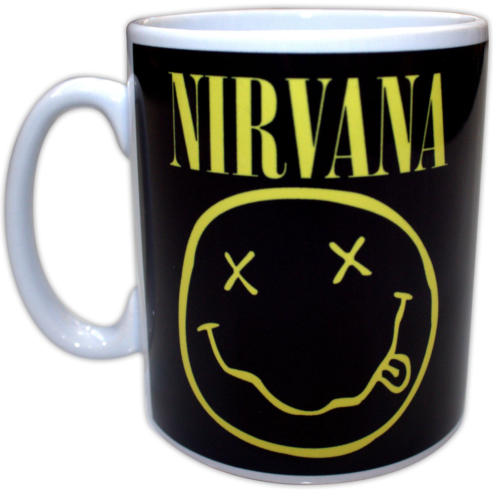 Nirvana Unboxed Mug: Happy Face (White)