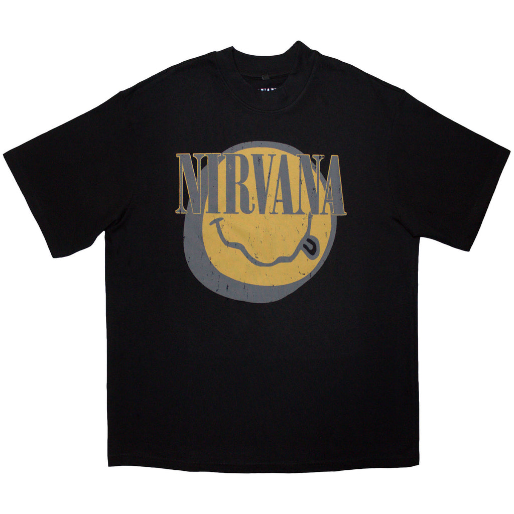 Nirvana Unisex Oversized Boxy T-Shirt: Evergreen (Black)