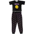 Nirvana Ladies Pyjamas: Xerox Smile Pink (Black)