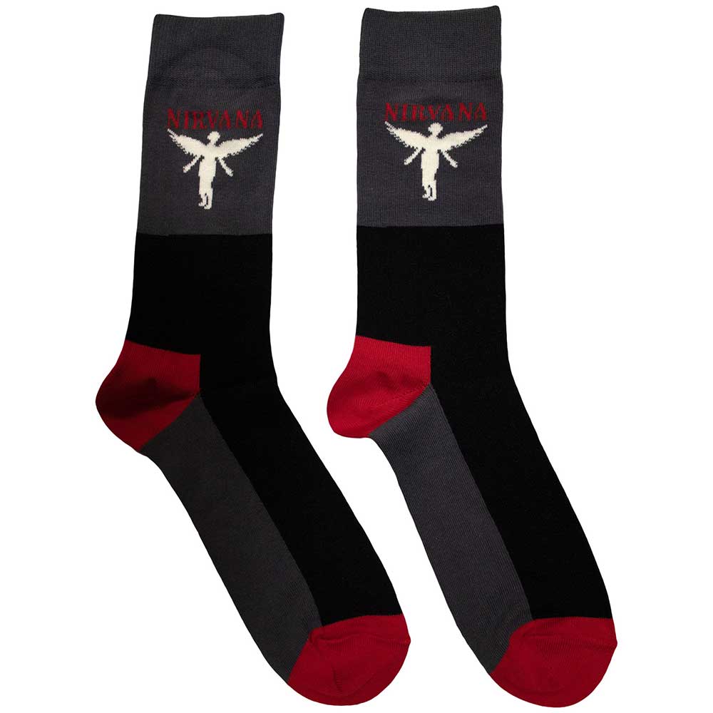 Nirvana Unisex Ankle Socks: In Utero (Charcoal Grey) (UK Size 6 - 11)