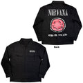 Nirvana Unisex Casual Shirt: Come As You Are Happy Face (Black)