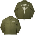 Nirvana Unisex Casual Shirt: In Utero Logo (Green)