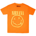 Nirvana Kids T-Shirt: White Happy Face (Orange)