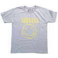 Nirvana Kids T-Shirt: Yellow Happy Face (Heather Grey)