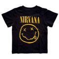 Nirvana Kids Toddler T-Shirt: Yellow Happy Face (Black)