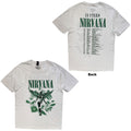 Nirvana Unisex T-Shirt: In Utero Green (White) (Back Print)