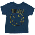 Nirvana Kids Toddler T-Shirt: Inverse Happy Face (Navy Blue)