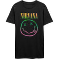 Nirvana Unisex T-Shirt: Sorbet Ray Happy Face (Black)