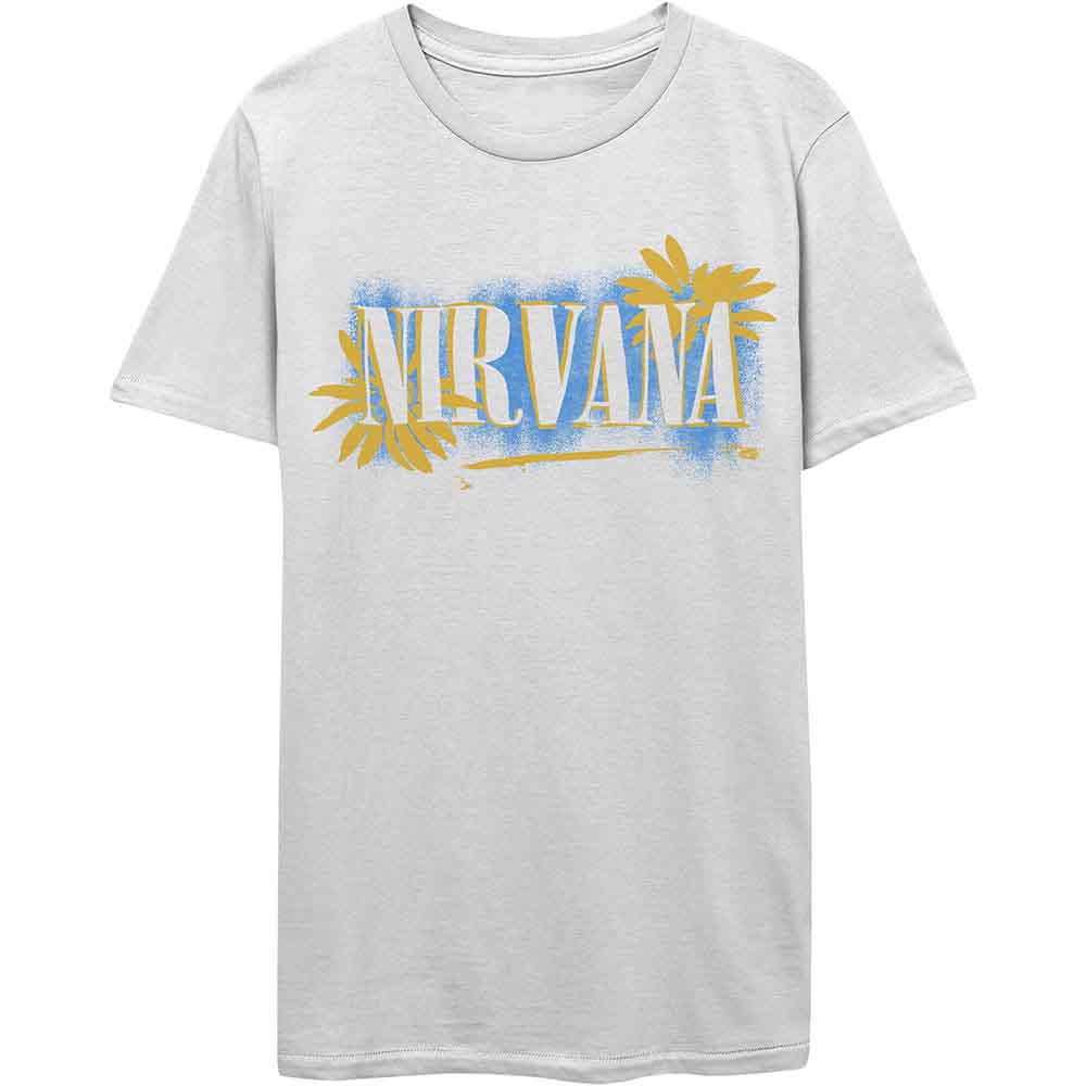 Nirvana Unisex T-Shirt: All Apologies (White) (Back Print)
