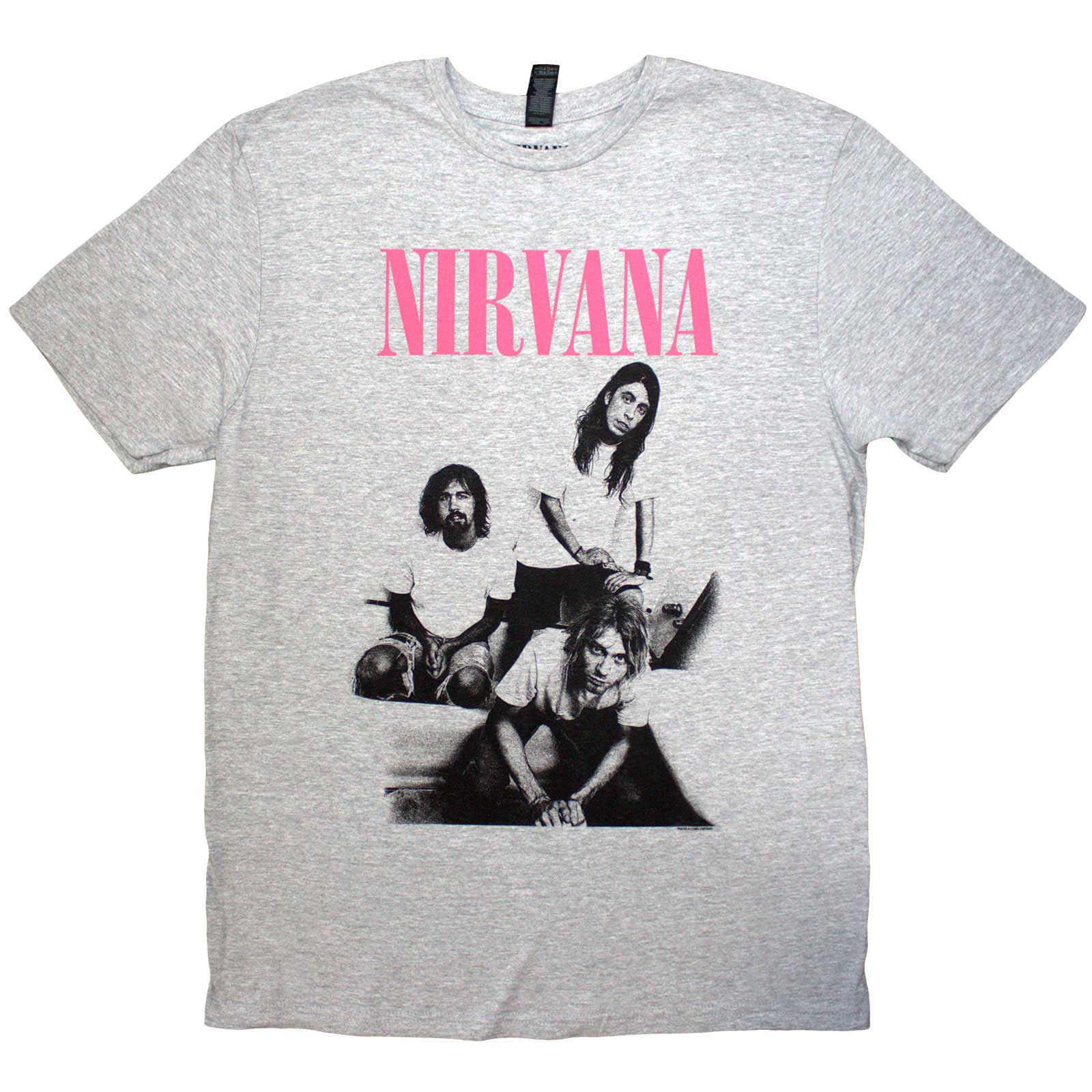 Nirvana Unisex T-Shirt: Bathroom Photo (Grey)