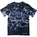 Nirvana Unisex T-Shirt: Nevermind Wavy Logo (Purple) (Wash Collection)
