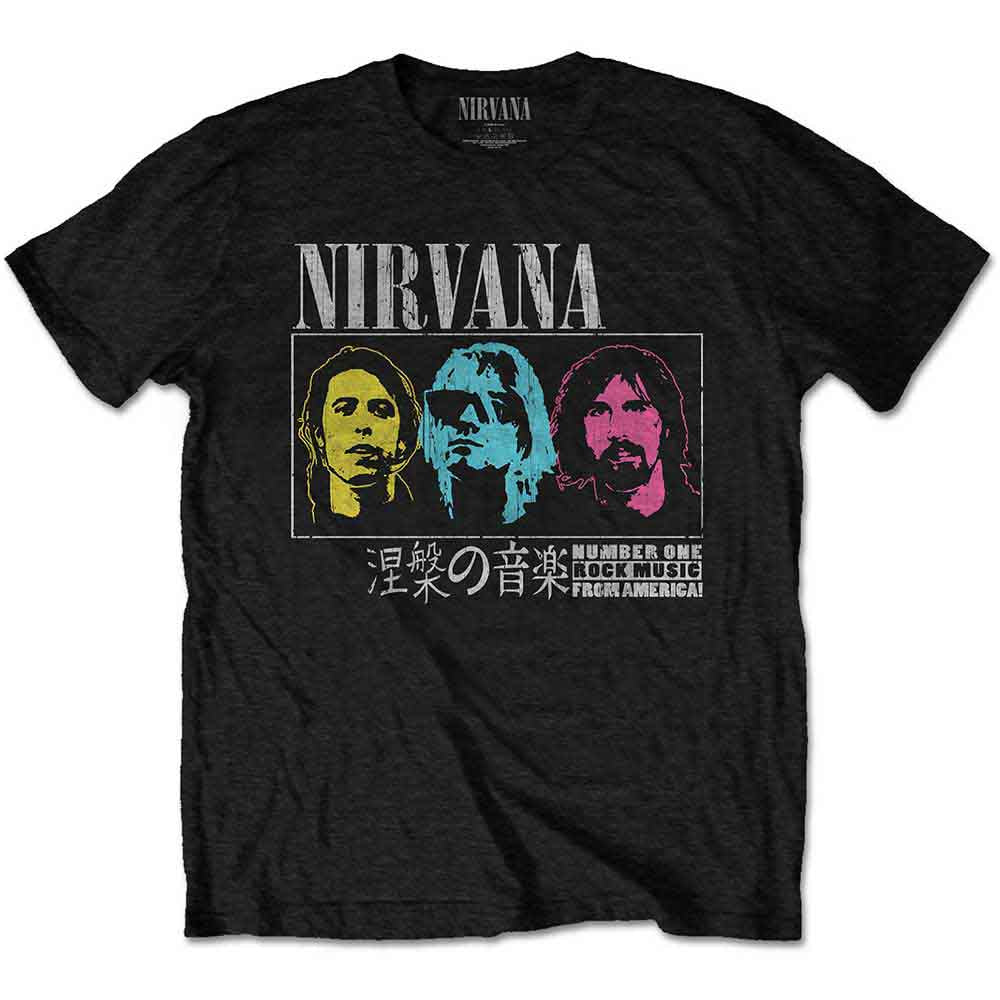 Nirvana Unisex T-Shirt: Japan! (Black)