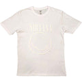 Nirvana Unisex T-Shirt: White Happy Face (White) (Hi-Build)