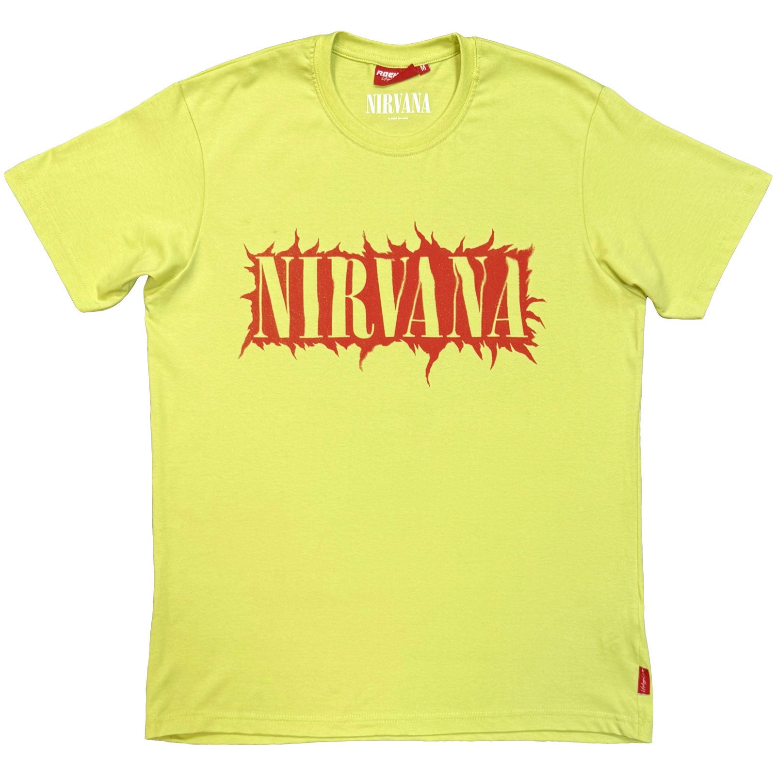 Nirvana Unisex Unplugged T-Shirt: In Utero Angel (Green) (Back Print)
