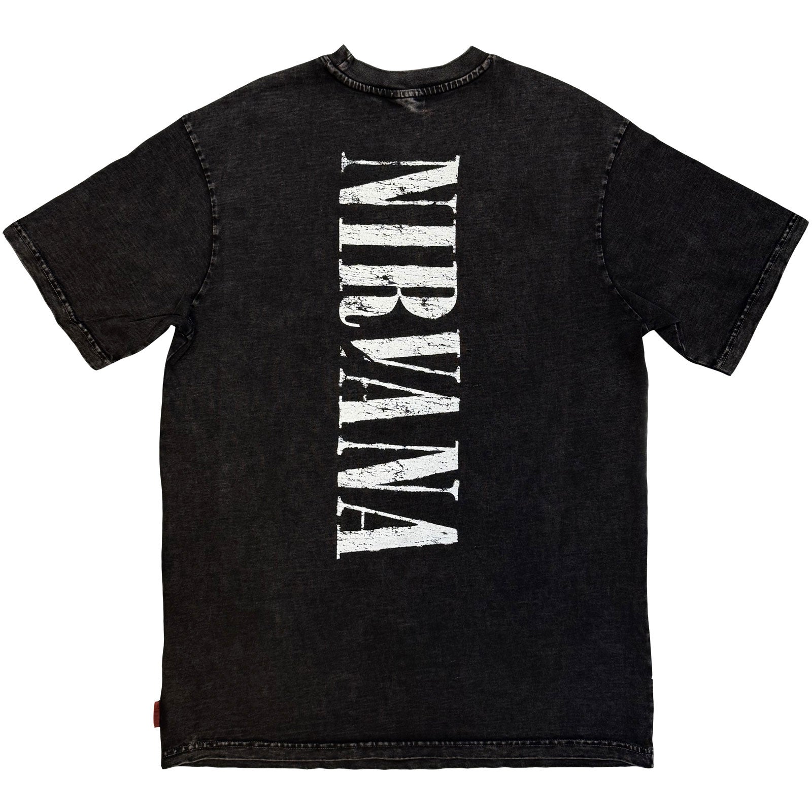 Nirvana Unisex Unplugged T-Shirt: In Utero Angel Wash (Black) (Back Print)