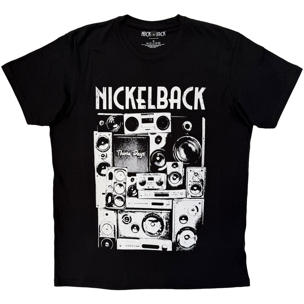 Nickelback Unisex Premium Carbon T-Shirt: Wall Speakers (Black)