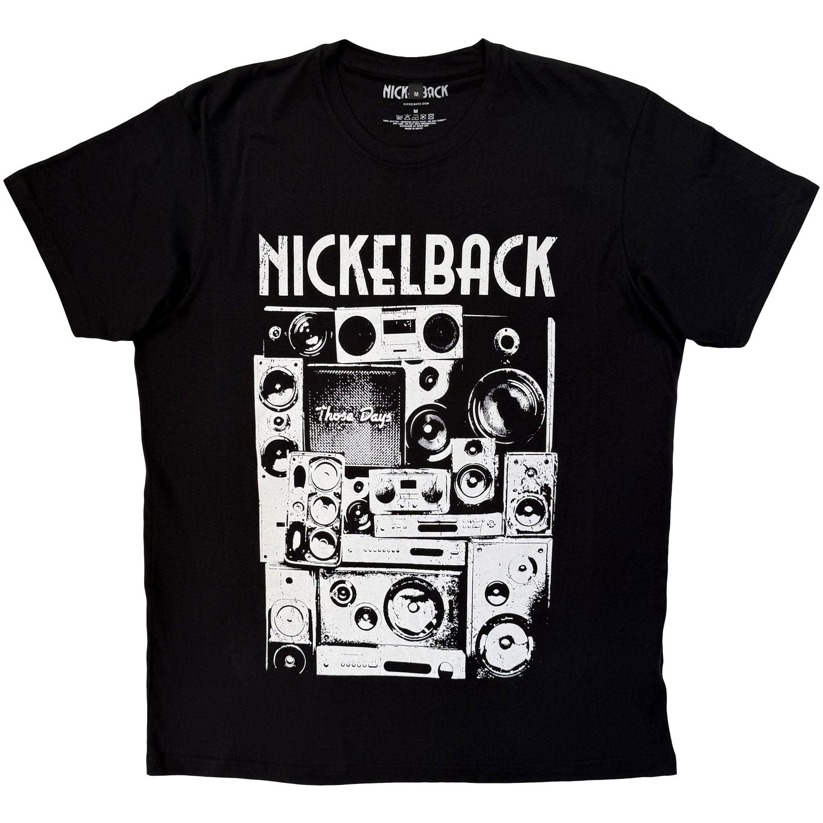 Nickelback Unisex Premium Carbon T-Shirt: Wall Speakers (Black)