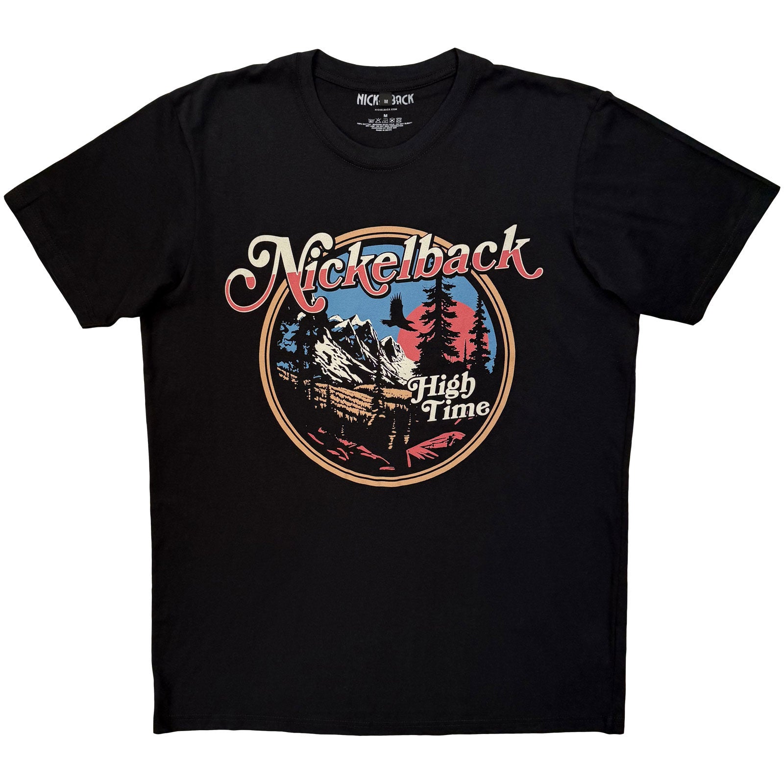 Nickelback Unisex Premium Carbon T-Shirt: High Time (Black)