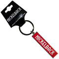 Nickelback Keychain: White Logo Red