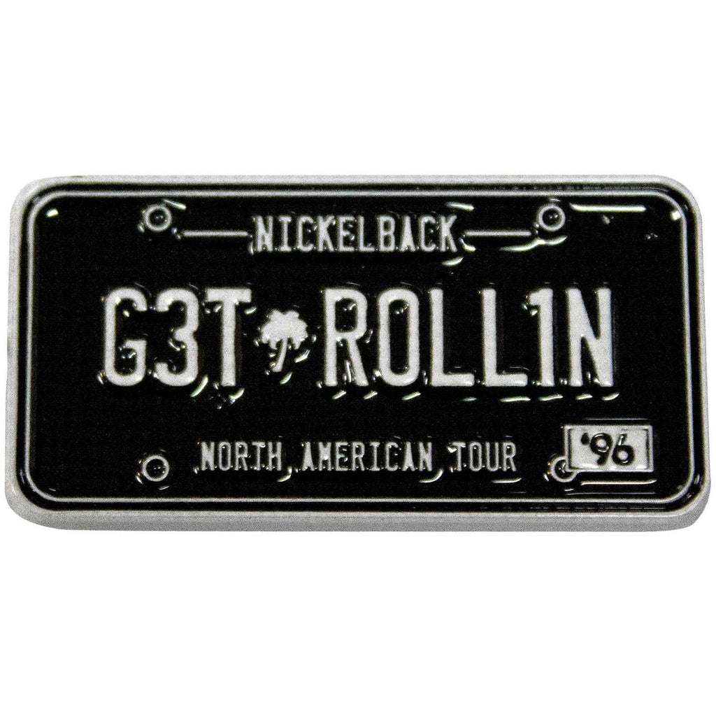 Nickelback Pin Badge: License Plate
