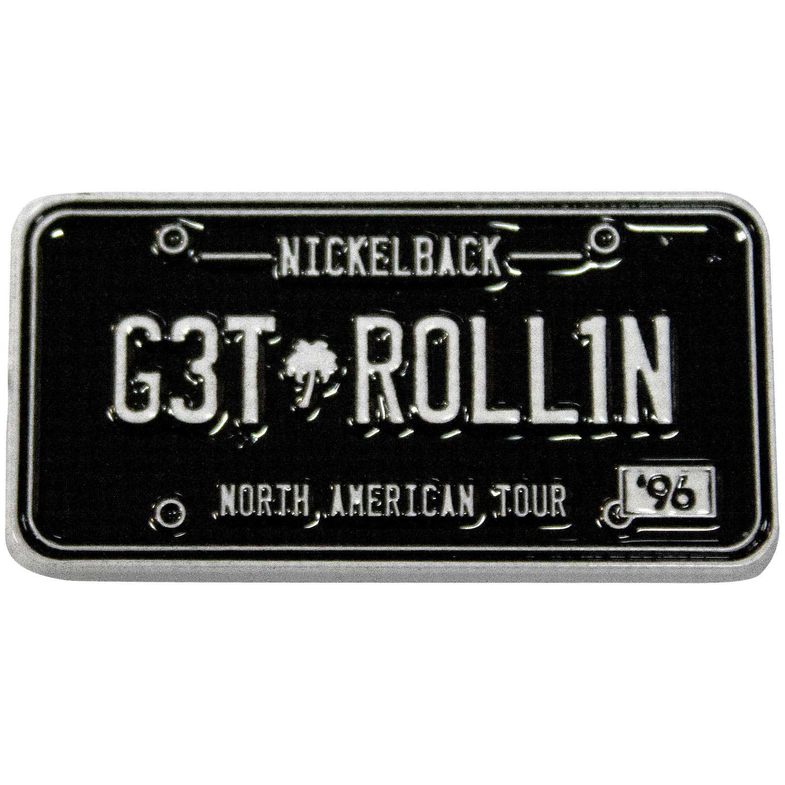 Nickelback Pin Badge: License Plate