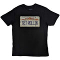 Nickelback Unisex T-Shirt: License Plate (Black)