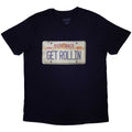Nickelback Unisex T-Shirt: License Plate (Navy Blue)