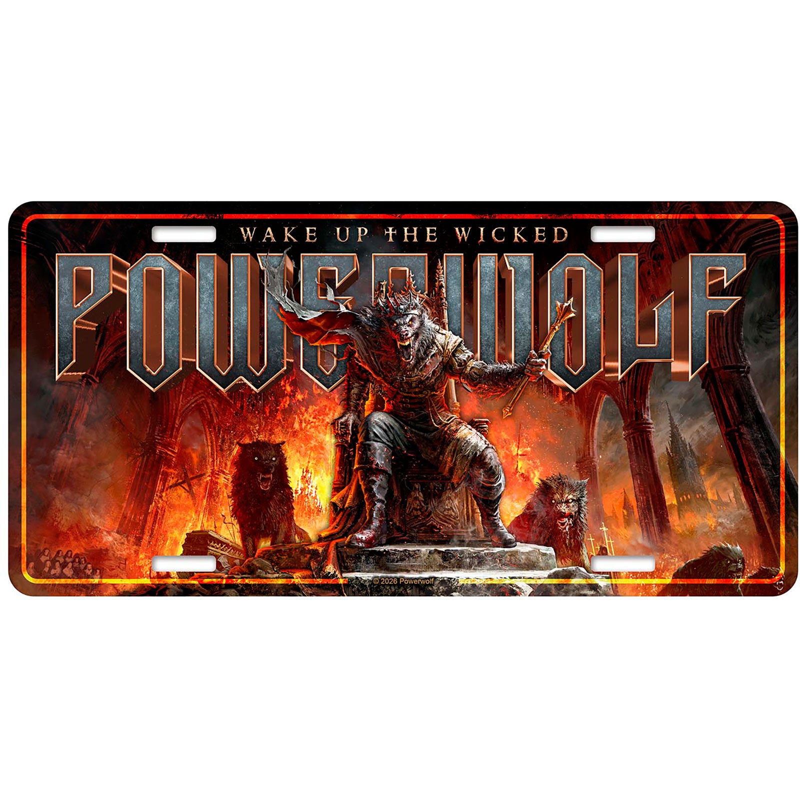 Powerwolf Number Plate: Wake Up The Wicked