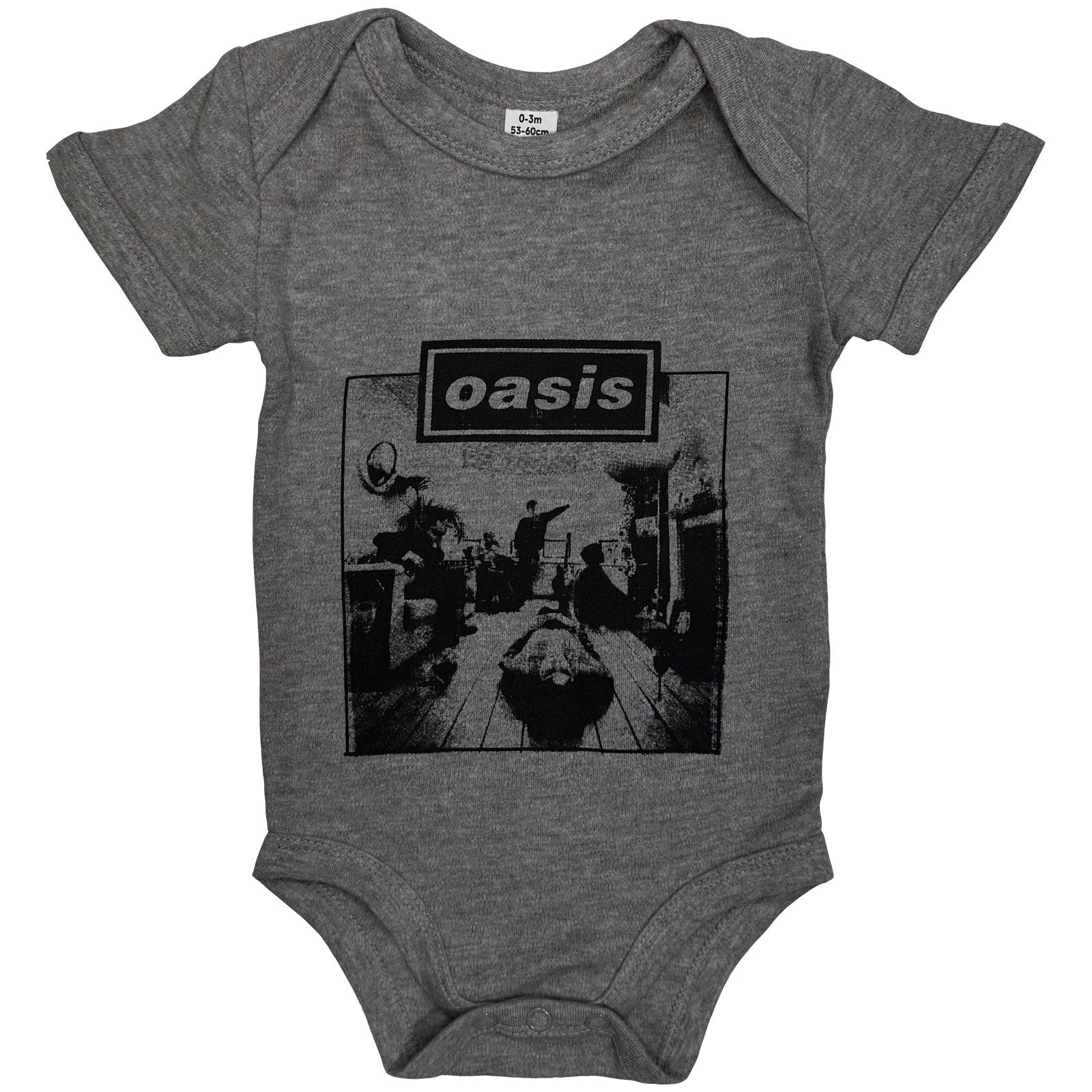 Oasis Kids Baby Grow: Definitely Maybe Frame (Grey) (Ex-Tour)