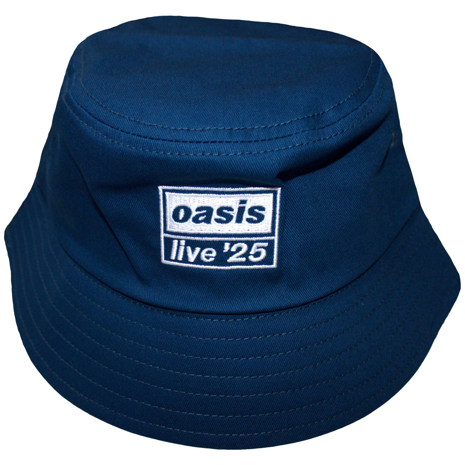 Oasis Unisex Bucket Hat: Live '25 Logo (Navy Blue) (Ex-Tour)