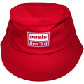 Oasis Unisex Bucket Hat: Live '25 Logo (Red) (Ex-Tour)