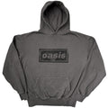 Oasis Unisex Pullover Hoodie: Lino Logo (Charcoal Grey) (Ex-Tour)