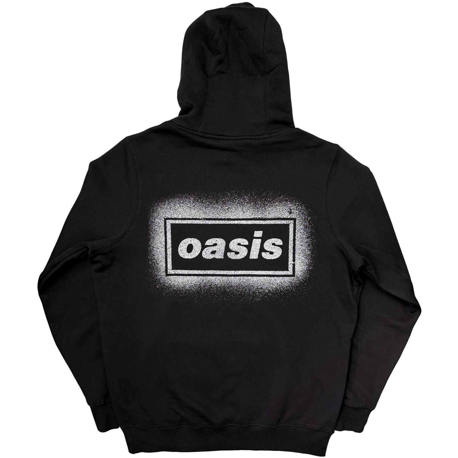 Oasis Unisex Pullover Hoodie: Spray Live '25 World Tour (Black) (Back Print & Ex-Tour)